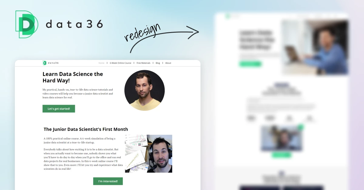 A data36 redesign-jának esettanulmánya